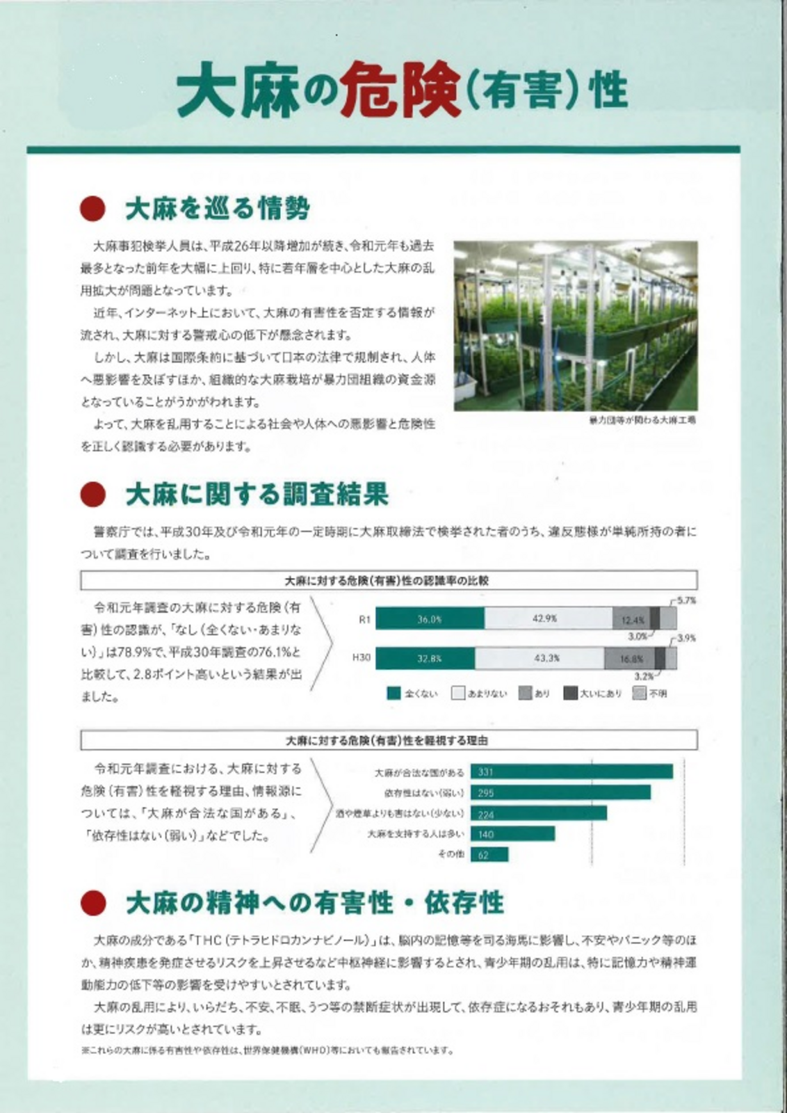 大麻の危険性