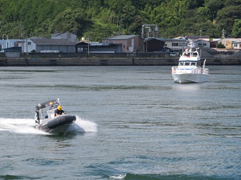警備艇による追跡①