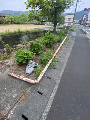 宿毛市、街灯の損壊