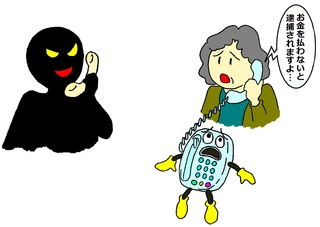 詐欺犯人からの電話