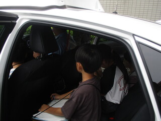 パトカー乗車体験