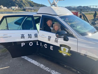 パトカー乗車体験