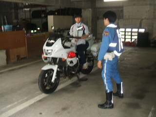 交通機動隊の見学