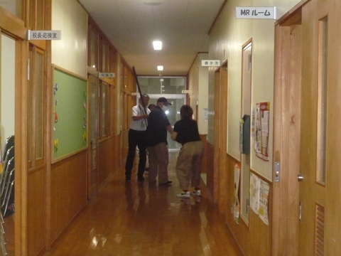 対応訓練の様子