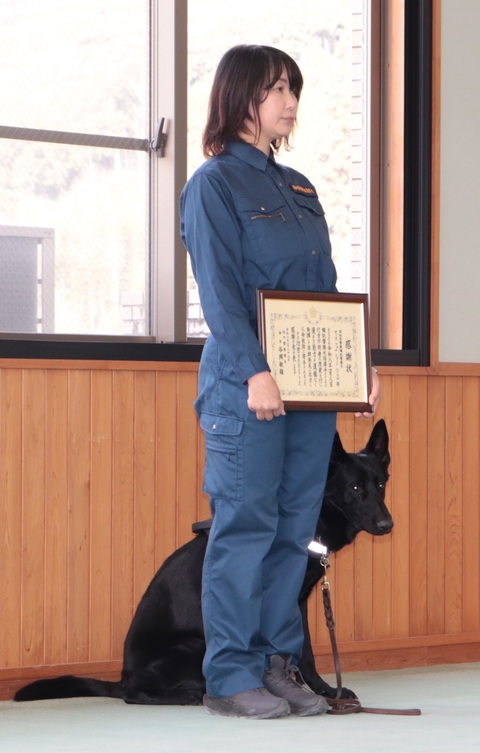 感謝状贈呈の様子