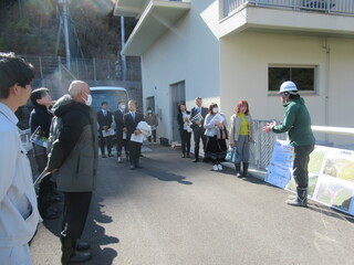 和食ダム見学の様子