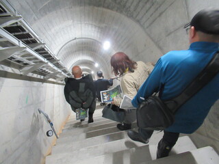 和食ダム見学の様子