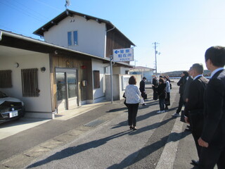 芸西駐在所視察の様子