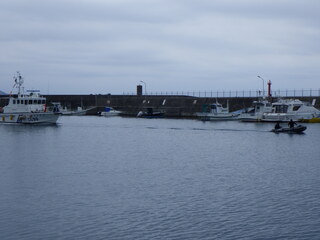 海上保安部による不審船の追跡・制圧の様子